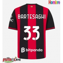 Camiseta AC Milan Davide Bartesaghi #33 Primera Equipación 2026-27 manga corta